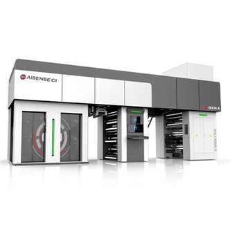 آلة طباعة فلكسوغرافية مؤازرة كاملة بـ 6 ألوان